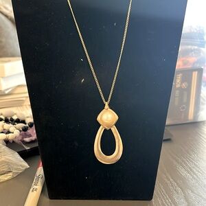 Gold with Pearl costume approx 9” chain